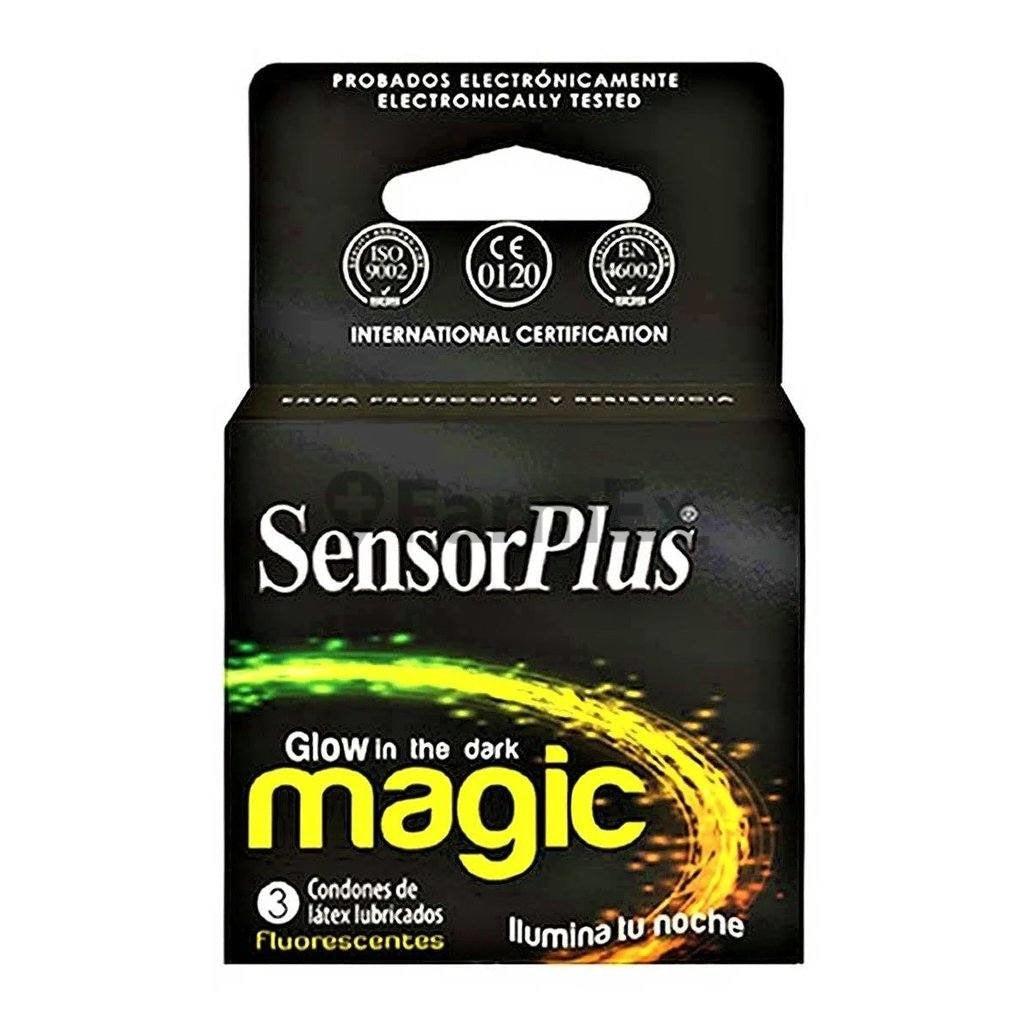 Preservativos SensorPlus Magic x 3 unidades pleasure latex